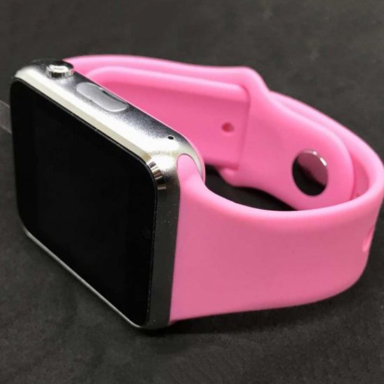 Смарт-часы Smart Watch A1 умные электронные со слотом под sim-карту + карту памяти micro-sd. Цвет: розовый