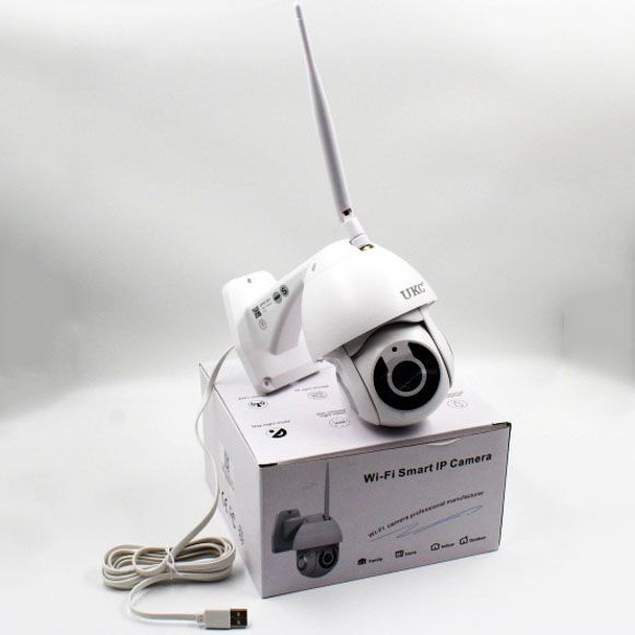 Камера видеонаблюдения IP всепогодная поворотная UKC CAMERA v380 C6 IP 1080p 2.0 mp уличная