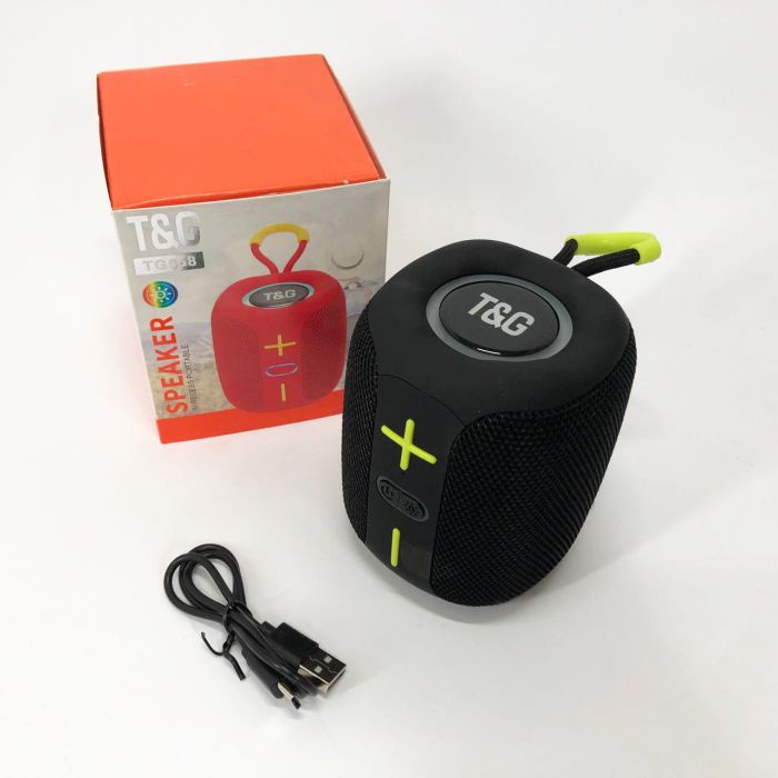 Портативная Bluetooth колонка TG658 8W с RGB подсветкой, Беспроводная колонка мощная. Цвет: черный