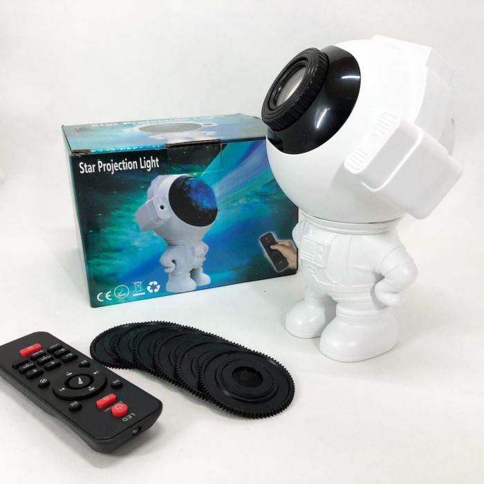 Звездный 3D проектор Astronaut Bluetooth с пультом, Проектор-ночник космонавт звездное небо в детскую