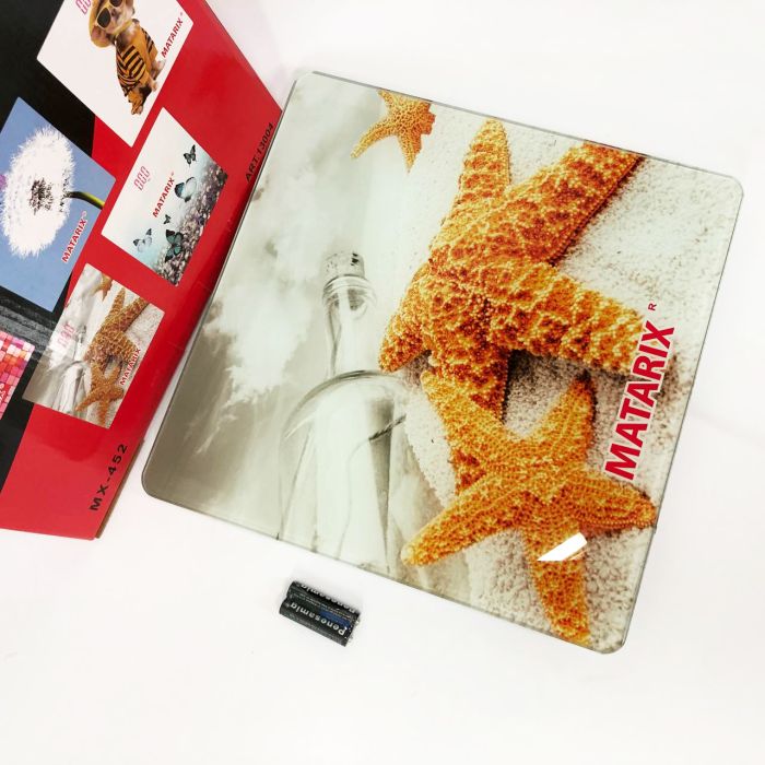 Весы напольные MATARIX MX-452 180 кг, Весы напольные для измерения массы тела, Электронные весы звезды