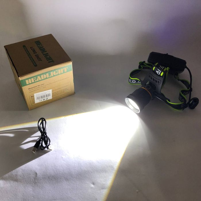 Фонарик налобный PLD-A12-2PM10-2TG (WHITE+UV), Фонарь аккумуляторный для рыбалки, Фонарик налобный мощный