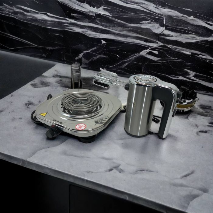 Набор дизайнерской линейки Rainberg: Электроплита Rainberg RB-010 + Миксер Rainberg RB-1012