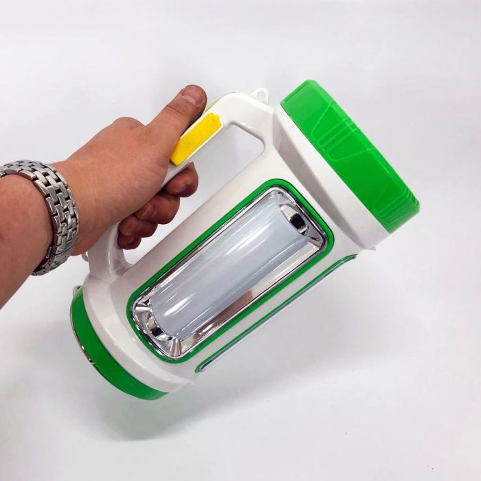 Фонарь переносной кемпинг 6088-LED+COB с функцией PowerBank, кемпинговый светильник. Цвет: зеленый