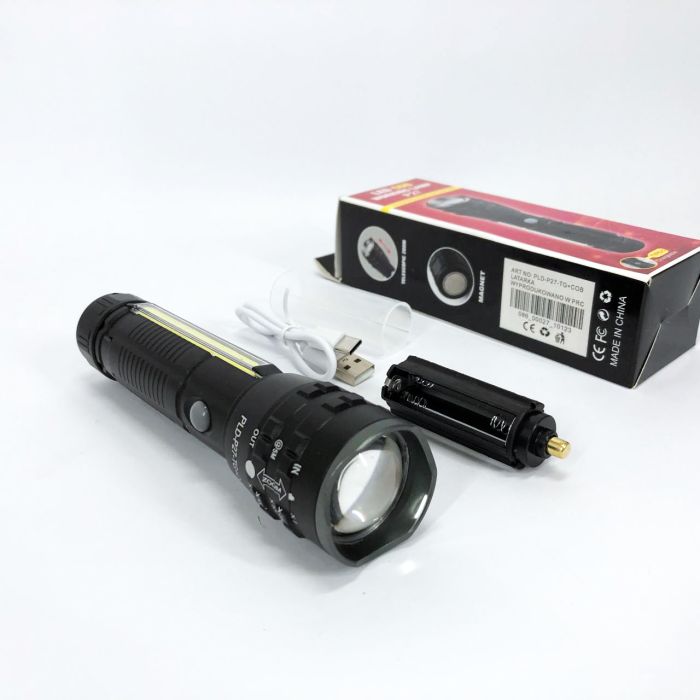 Карманный фонарик PLD-P27 White Laser LED PM10-TG+COB, Сверхмощный фонарик, Подствольный фонарик