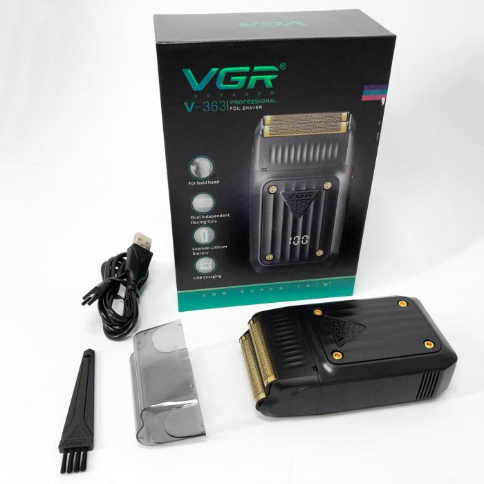 Электробритва VGR V-363, Триммер для усов, Электробритва с насадками для бороды, Триммер беспроводной