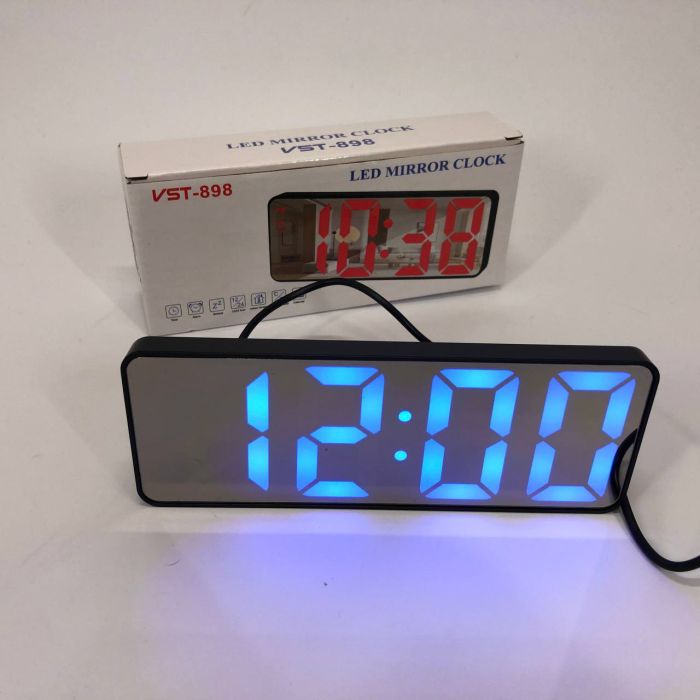 Электронные настольные LED часы от USB VST-898-5 с будильником и термометром, настольные часы light