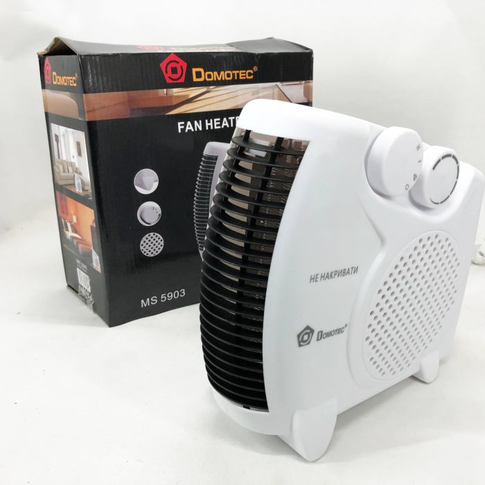 Тепловентилятор Domotec MS-5903 2в1, ветродуйка обогреватель, электрическая дуйка, тепловентилятор дуйка