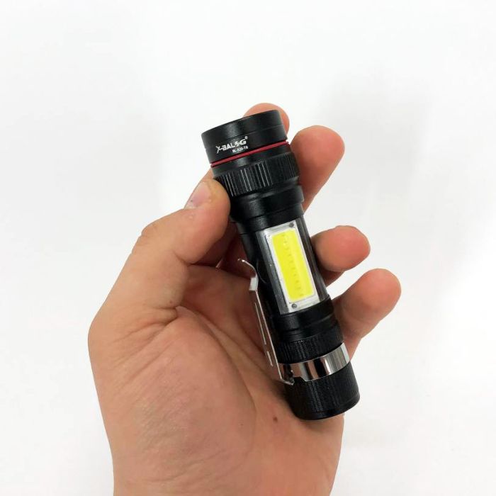 Фонарь тактический Bailong BL-520 T6 светодиодный на аккумуляторе, карманный мини фонарь, ручной мощный