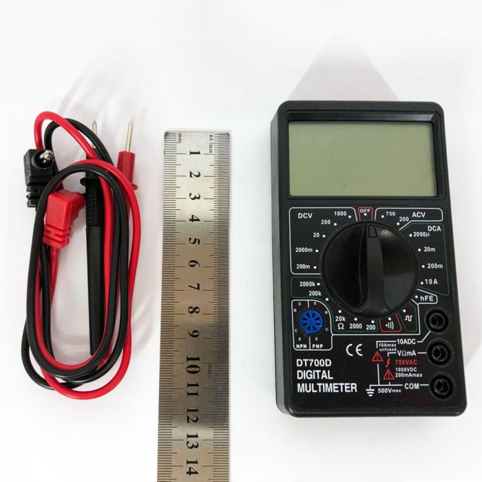 Цифровой мультиметр Digital Tech DT700D большой дисплей (со звуком), мультиметр с защитой