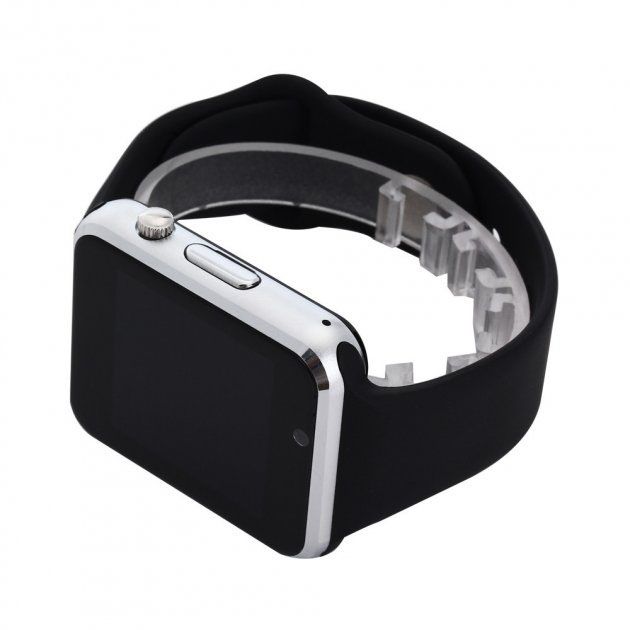 Смарт-часы Smart Watch A1 умные электронные со слотом под sim-карту + карту памяти micro-sd. Цвет: серебряный